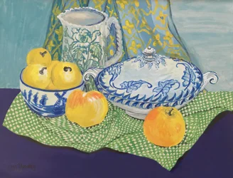 Stillleben mit Terrine und Äpfeln, 1999